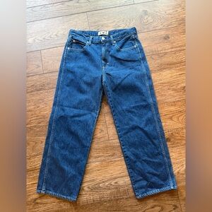 AMO women’s Billie Deep Blue Straight Jeans